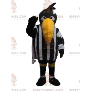 Costume de mascotte BIGGYMONKEY™ de corbeau avec une tenue de