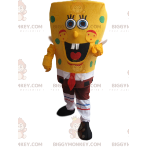 Very Smiling Spongebob Squarepants BIGGYMONKEY™ Mascot Costume