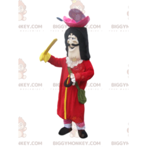 Captain Hook BIGGYMONKEY™ Mascot Costume with Big Red Jacket -