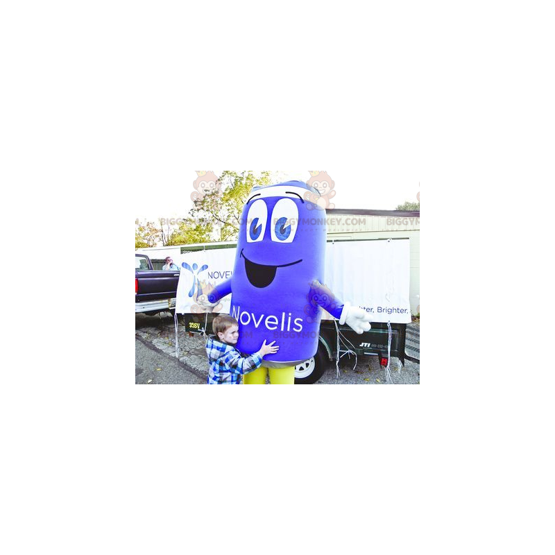 Giant Blue Can BIGGYMONKEY™ Maskottchenkostüm - Maskottchen von Objekten - BIGGYMONKEY_01712 - BiggyMonkey.com