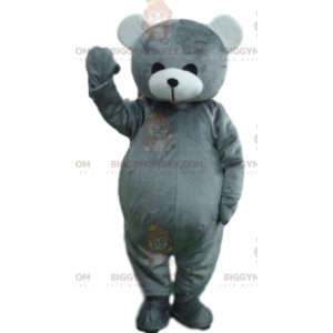 Adorável fantasia de mascote de urso cinza BIGGYMONKEY™.