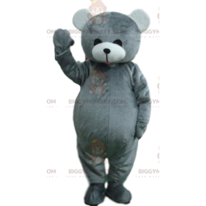 BIGGYMONKEY™ entzückendes graues Bären-Maskottchenkostüm.