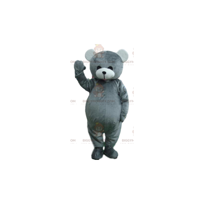 Adorável fantasia de mascote de urso cinza BIGGYMONKEY™.