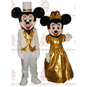 Muy lindo dúo de disfraces de mascota de Mickey Mouse y Minnie