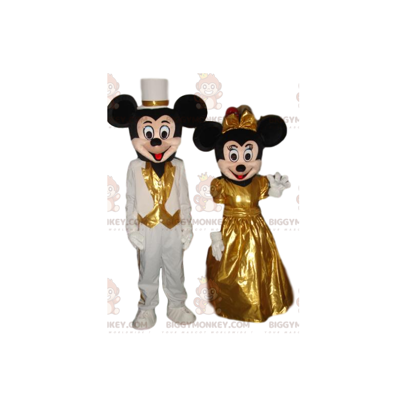 Muito fofo Mickey Mouse e Minnie Mouse BIGGYMONKEY™ Mascote Duo