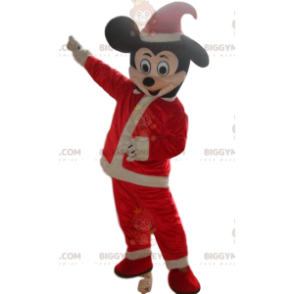 Mickey Mouse BIGGYMONKEY™ Mascot Costume, Santa Outfit - Mascots famous people - BIGGYMONKEY_014186 - BiggyMonkey.com