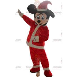 Στολή μασκότ Mickey Mouse BIGGYMONKEY™, στολή του Άγιου Βασίλη