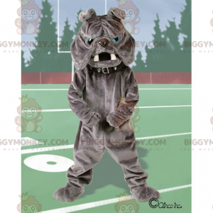 Blue Eyed Gray Bulldog BIGGYMONKEY™ Mascot Costume -