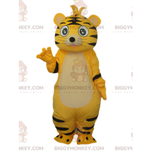 Sødt gul & sort tiggermaskotkostume BIGGYMONKEY™ -