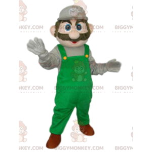 BIGGYMONKEY™ mascot costume of Luigi, Nintendo's famous Mario