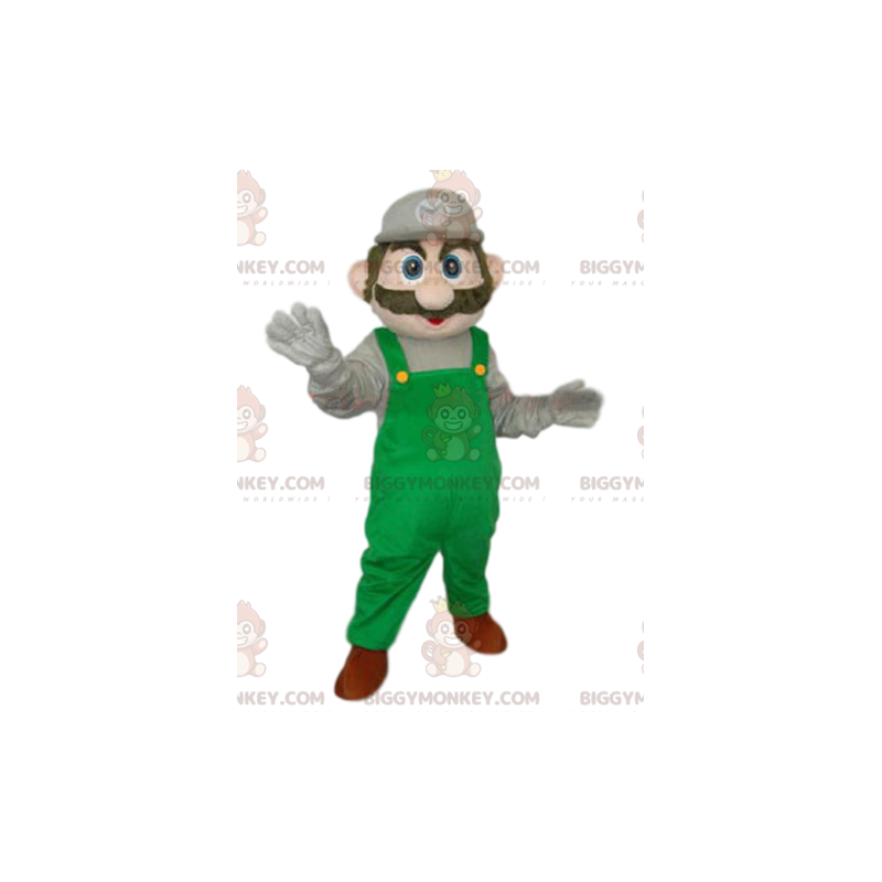 Costume de mascotte BIGGYMONKEY™ de Luigi, le personnage de Costume de mascotte BIGGYMONKEY™ de Luigi, le personnage de