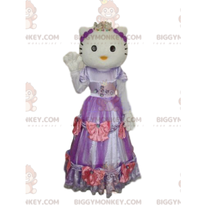 Disfraz de mascota Hello Kitty BIGGYMONKEY™ con vestido morado