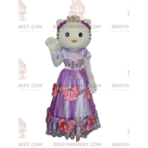 Disfraz de mascota Hello Kitty BIGGYMONKEY™ con vestido morado