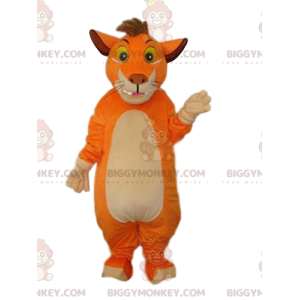 BIGGYMONKEY™ Funny Lion Mascot Costume With Puff -