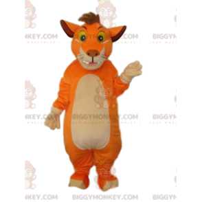 BIGGYMONKEY™ Funny Lion Mascot Costume With Puff –