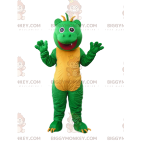 Disfraz de mascota BIGGYMONKEY™ de un divertido monstruo verde