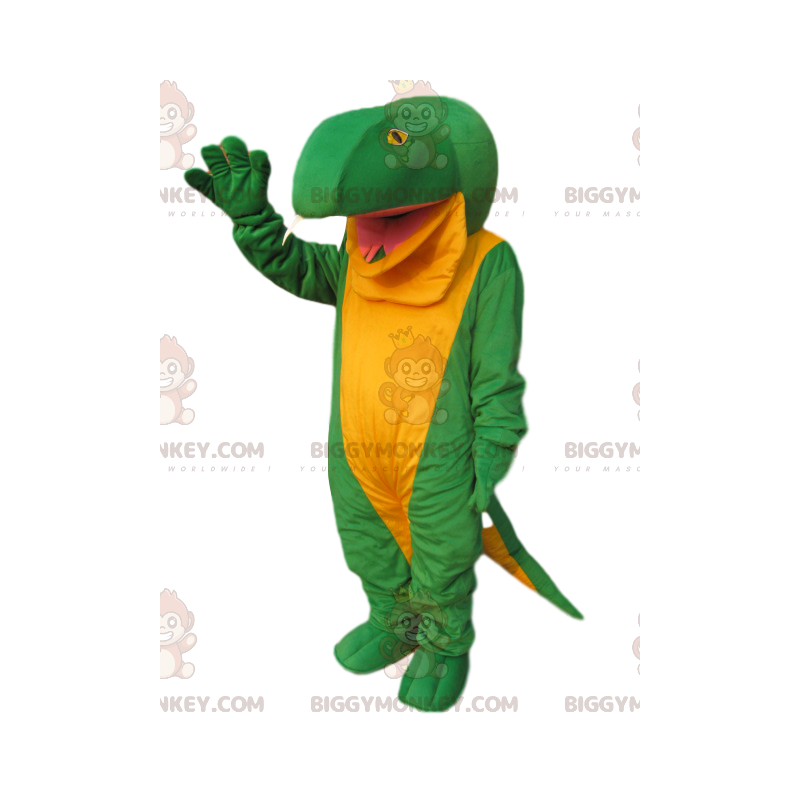 labios préstamo Complaciente BIGGYMONKEY™ Gran disfraz de mascota de lagarto Tamaño L (175-180 CM)