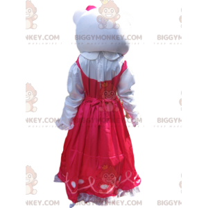 Στολή μασκότ Hello Kitty BIGGYMONKEY™ με φούξια σατέν φόρεμα -