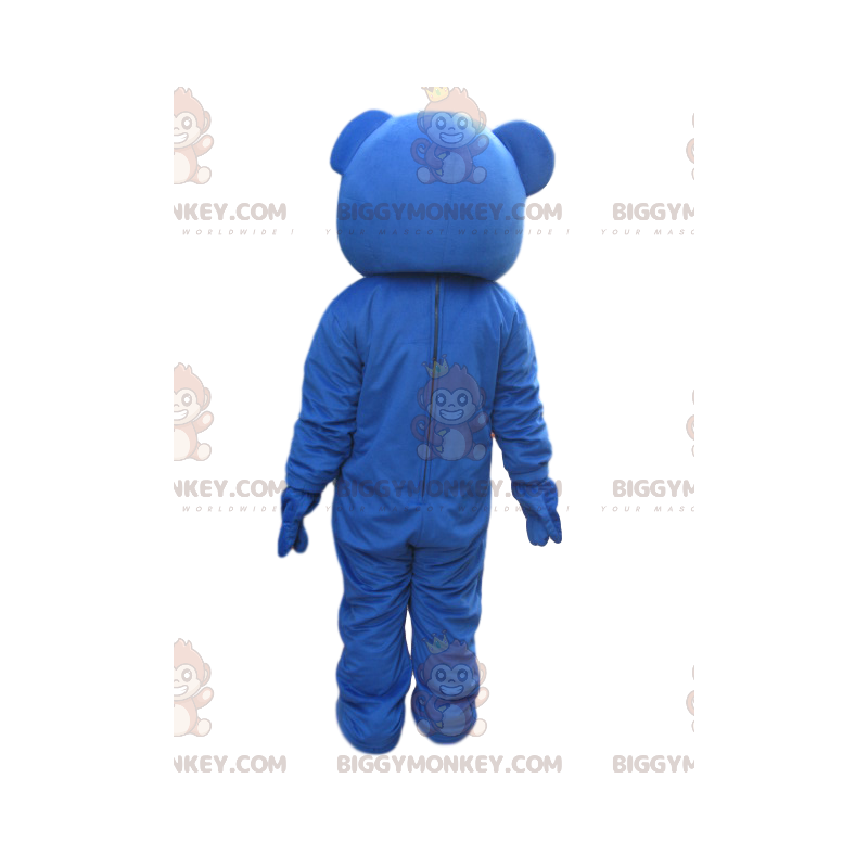 BIGGYMONKEY™ Mascottekostuum Blauwe beer met rode vlinderdas - BIGGYMONKEY™ Mascottekostuum Blauwe beer met rode vlinderdas -