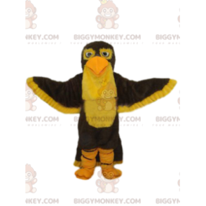 Ruskean ja keltaisen kotkan BIGGYMONKEY™ maskottiasu. kotkan puku - Lintu maskotti - BIGGYMONKEY_014215 - BiggyMonkey.com