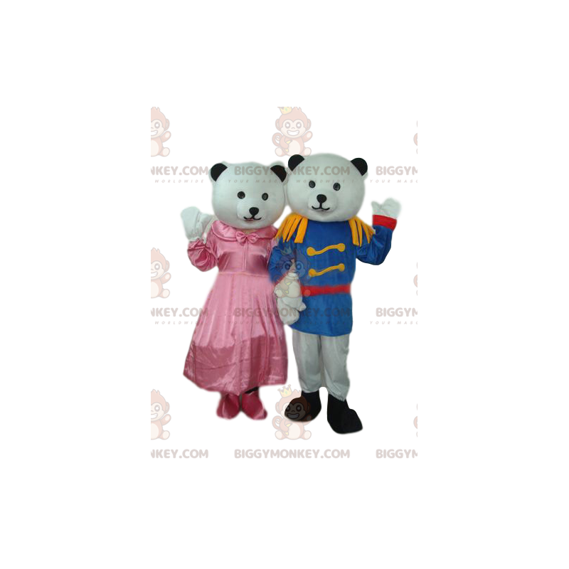 BIGGYMONKEY™ Mascot Costume Duo of White Bear and Cub in BIGGYMONKEY™ Mascot Costume Duo of White Bear and Cub in