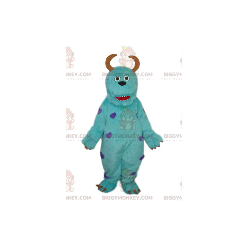 BIGGYMONKEY™ maskotdräkt av Sully, det berömda blå monstret BIGGYMONKEY™ maskotdräkt av Sully, det berömda blå monstret