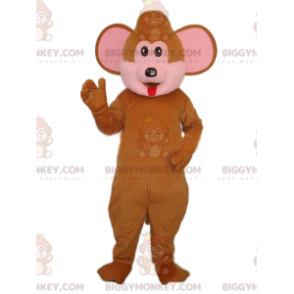 Ruskea apina BIGGYMONKEY™ maskottiasu isoilla korvilla - Apinan maskotit - BIGGYMONKEY_014219 - BiggyMonkey.com