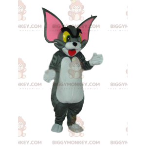 BIGGYMONKEY™ mascot costume of Tom, the gray cat from the