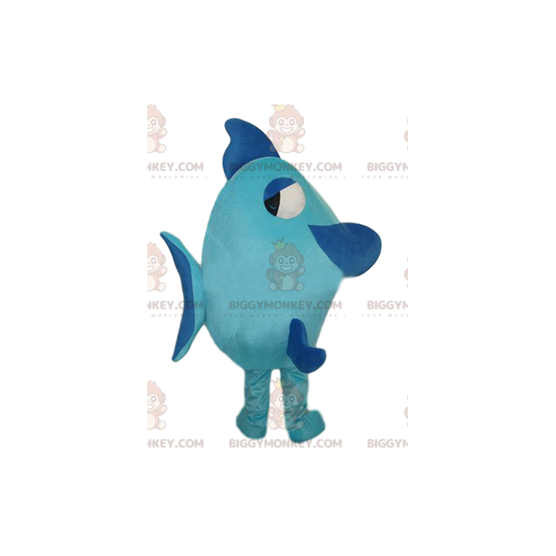 Costume da mascotte Big Blue Fish BIGGYMONKEY™. Costume da Costume da mascotte Big Blue Fish BIGGYMONKEY™. Costume da