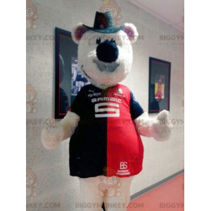 Traje de mascote de ursinho de pelúcia bege BIGGYMONKEY™ com