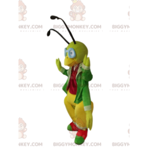 Kostým zeleného kriketu BIGGYMONKEY™ Maskot se stylovým