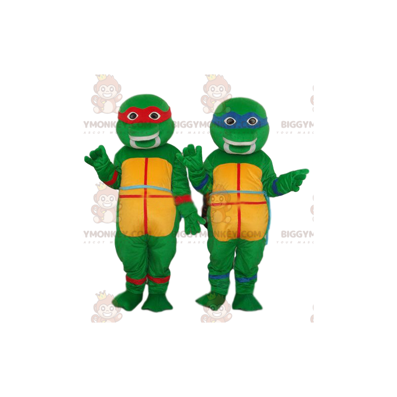 Coppia di costumi della mascotte di Teenage Mutant Ninja Coppia di costumi della mascotte di Teenage Mutant Ninja