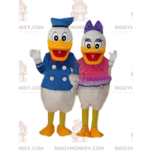 Dupla de fantasias de mascote Donald e Daisy BIGGYMONKEY™ –