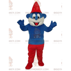 Costume de mascotte BIGGYMONKEY™ du grand Schtroumph avec un
