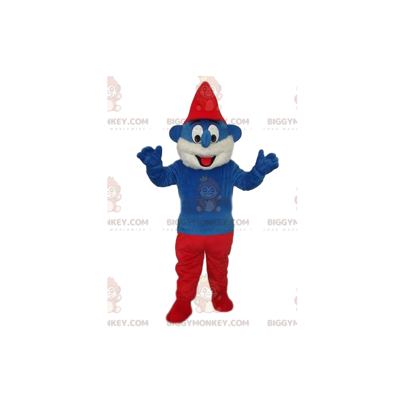 Papa Smurffi Big Nose BIGGYMONKEY™ maskottiasulla - Papa Smurffi Big Nose BIGGYMONKEY™ maskottiasulla -