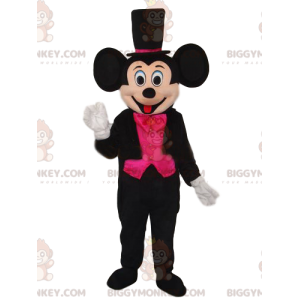 Mickey Mouse BIGGYMONKEY™ Mascot Costume with Black and Fuchsia