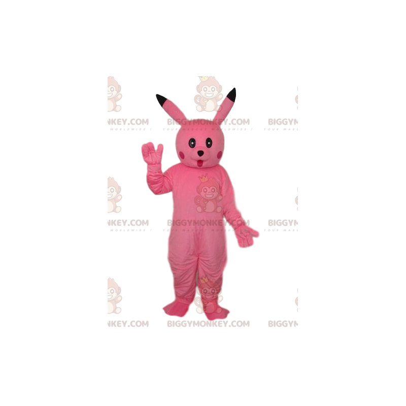 Pink Rabbit BIGGYMONKEY™ Mascot Costume With A Wonderful Look – Pink Rabbit BIGGYMONKEY™ Mascot Costume With A Wonderful Look –