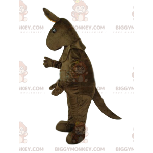 Braunes Känguru BIGGYMONKEY™ Maskottchen Kostüm. Känguru-Kostüm