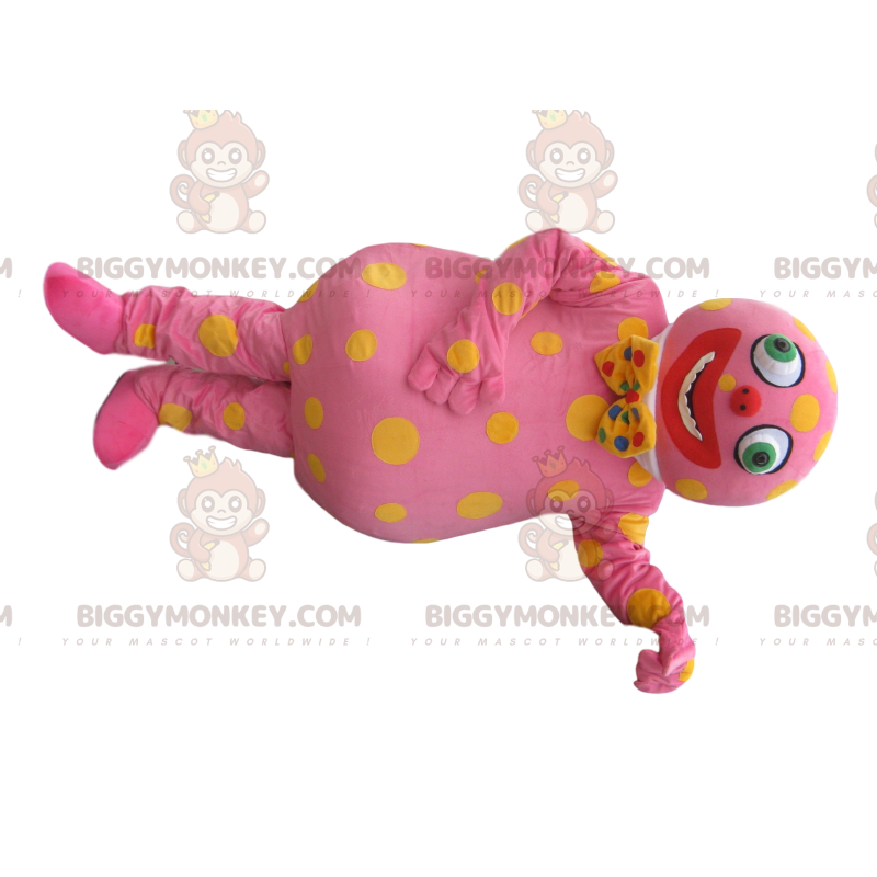 Pink Character BIGGYMONKEY™ maskotkostume med sløjfe - Pink Character BIGGYMONKEY™ maskotkostume med sløjfe -