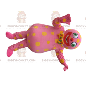 Pink Character BIGGYMONKEY™ Mascot Costume with Bow Tie -