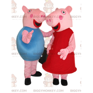 Dúo de disfraces de Peppa Pig y George Pig - Biggymonkey.com
