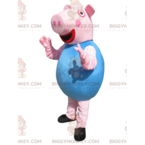 Very Enthusiastic George Pig BIGGYMONKEY™ Mascot Costume -