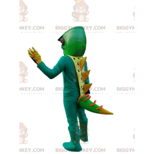 Chamäleon BIGGYMONKEY™ Maskottchenkostüm. Chamäleon-Kostüm -