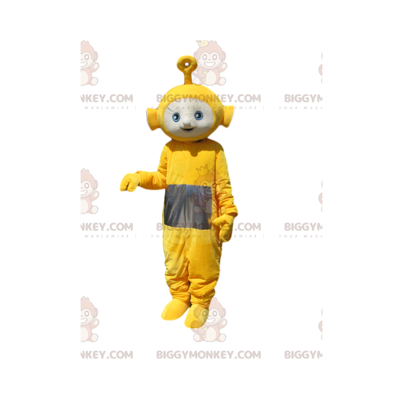 BIGGYMONKEY™ costume da mascotte di Laa-laa il Teletubby BIGGYMONKEY™ costume da mascotte di Laa-laa il Teletubby