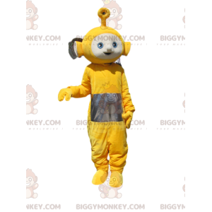 BIGGYMONKEY™ mascot costume of Laa-laa the yellow Teletubby.