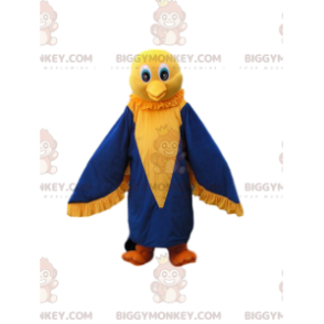Costume de mascotte BIGGYMONKEY™ de petit oiseau jaune et bleu tout mignon - Mascotte d'oiseaux - BiggyMonkey.com