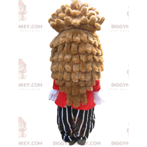 Traje de mascote BIGGYMONKEY™ de ouriço hilário em traje e –