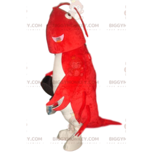 Very Funny Red and White Lobster BIGGYMONKEY™ Mascot Costume –