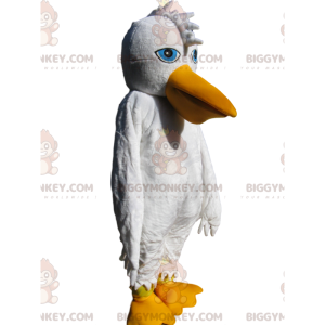 Pelican BIGGYMONKEY™ Mascot Costume with Puff and Beautiful