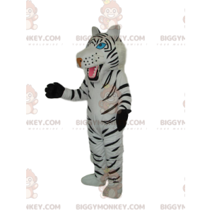 White Tiger with Beautiful Blue Eyes BIGGYMONKEY™ Mascot